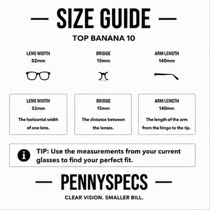 Top Banana Ten Black Square Prescription Glasses - image 9